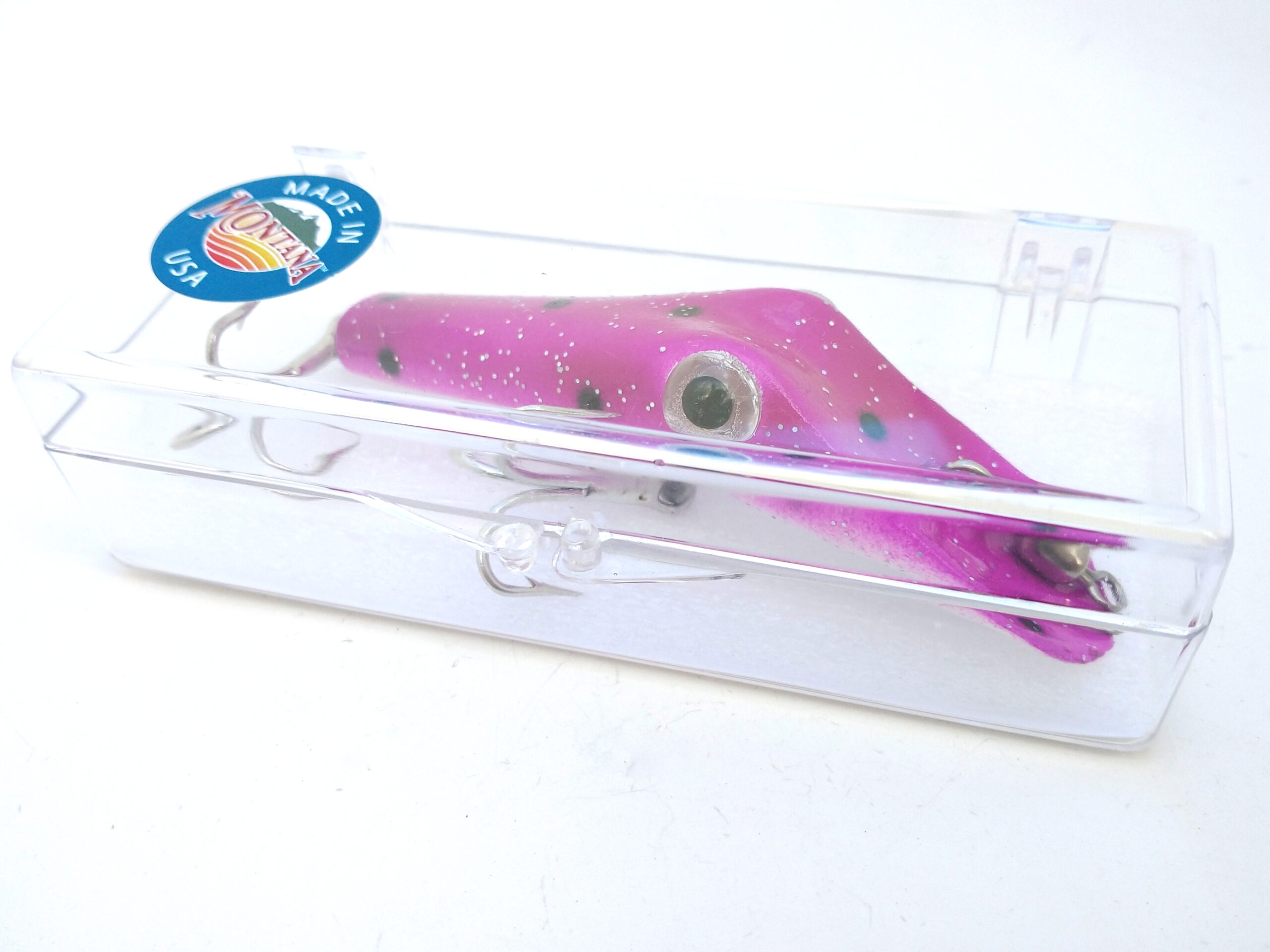 Fluorescent Purple W/Black dots - Swarthout's Original Ping-A-T Lures